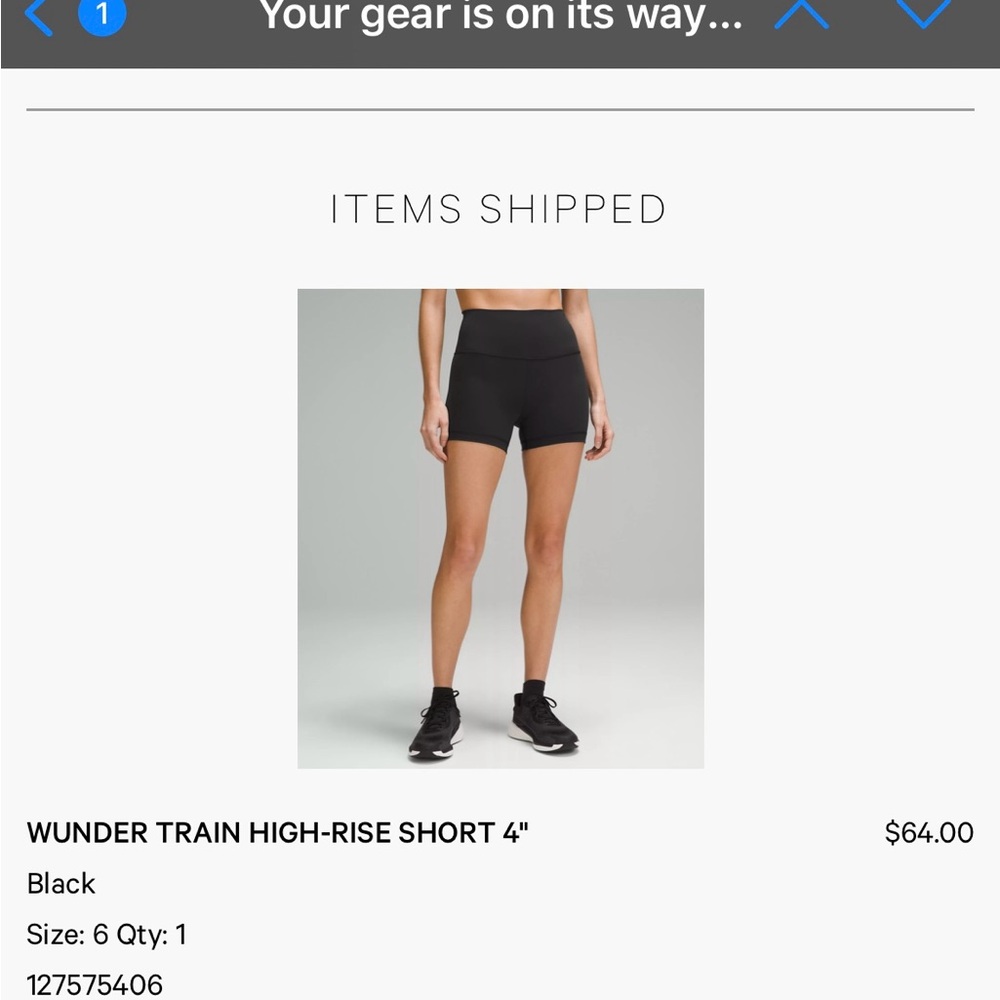 Lululemon WUNDER TRAIN HIGH-RISE SHORT 4"